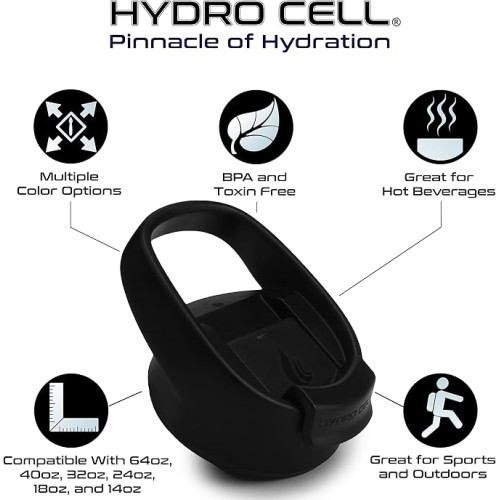 HYDRO CELL Tampa de Café  Easy Sip para Garrafas de Agua Boca Larga 18oz 32oz 64oz